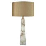 Champagne Float Table Lamp - Natural / Gold