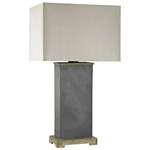 Elliot Bay Outdoor Table Lamp - Gray / Taupe