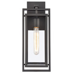 Gladwyn Outdoor Wall Light - Matte Black / Clear