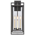 Gladwyn Outdoor Wall Light - Matte Black / Clear