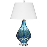 Gush Table Lamp - Clear / White