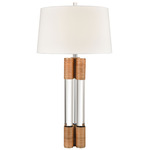 Island Gate Table Lamp - Natural / White