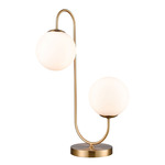 Moondance Table Lamp - Aged Brass / Frosted