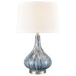 Northcott Table Lamp - Blue / White Linen