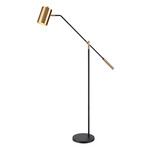 Oliver Avenue Floor Lamp - Aged Brass / Black / Aged Brass