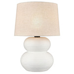 Phillipa Outdoor Table Lamp - Matte White / White