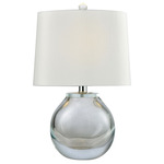 Playa Linda Table Lamp - Clear / White