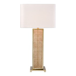 Webb Table Lamp - Brass / White