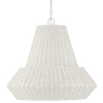 Boca Tall Pendant - Chalk White