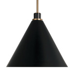 Bradley Pendant - Aged Brass / Black / White