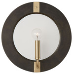 Finn Wall Sconce - Matte Brass / Black Stain