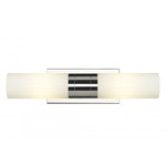 Empire Bathroom Vanity Light - Polished Nickel / Matte White