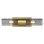 Empire Bathroom Vanity Light - Brushed Brass / Smoked