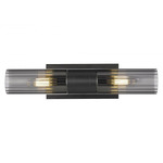 Empire Bathroom Vanity Light - Matte Black / Smoked