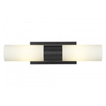 Empire Bathroom Vanity Light - Matte Black / Matte White