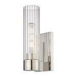 Empire Wall Sconce - Polished Nickel / Clear