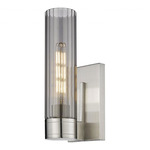 Empire Wall Sconce - Satin Nickel / Smoked