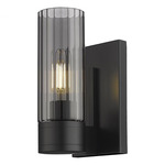 Empire Wall Sconce - Matte Black / Smoked