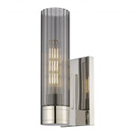 Empire Wall Sconce - Polished Nickel / Smoked