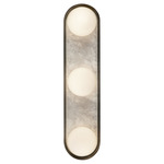 Alonso Bathroom Vanity Light - Urban Bronze / Opal