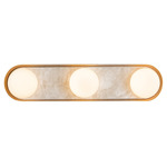 Alonso Bathroom Vanity Light - Vintage Brass / Opal