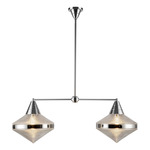 Willard Linear Pendant - Polished Nickel / Clear Prismatic