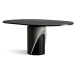 Sharp Oblong Dining Table - Black / Grey