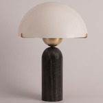 Peono Table Lamp - Black Marble / Opal