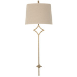 Theresa Wall Sconce - Champagne Silver / Natural