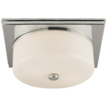 Newhouse Circular Ceiling Light - Polished Nickel / White