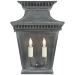 Elsinore Outdoor Wall Light - Weathered Zinc / Clear