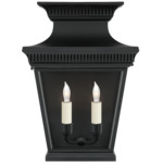 Elsinore Outdoor Wall Light - Black / Clear