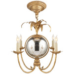 Gramercy Chandelier - Gilded Iron / Antique Mirror