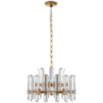 Bonnington Chandelier - Hand Rubbed Antique Brass / Crystal