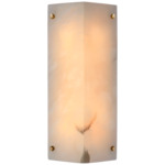 Clayton Wall Sconce - Hand Rubbed Antique Brass / Alabaster