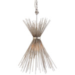 Strada Small Chandelier - Burnished Silver Leaf