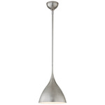 Agnes Bell Pendant - Burnished Silver Leaf