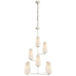 Fontaine Vertical Chandelier - Plaster / Linen