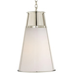 Robinson Large Pendant - Polished Nickel / White