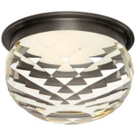 Hillam Ceiling Light - Bronze / Crystal