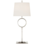 Simone Buffet Lamp - Polished Nickel / Linen