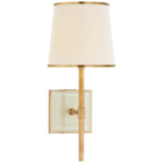 Bradford Wall Sconce - Soft Brass / Cream / Linen / Soft Brass Trim