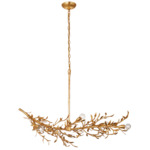 Mandeville Linear Chandelier - Antique Gold Leaf