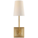 Venini Wall Sconce - Antique-Burnished Brass / Linen