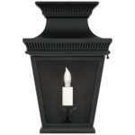 Elsinore Outdoor Wall Light - Black / Clear