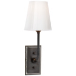 Hulton Wall Sconce - Bronze / White Glass