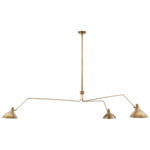 Charlton Chandelier - Brass / Hand Rubbed Antique Brass