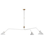 Charlton Chandelier - Brass / White