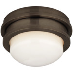 Launceton Solitaire Ceiling Light - Bronze / White