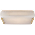 Covet Ceiling Light - Antique-Burnished Brass / Alabaster